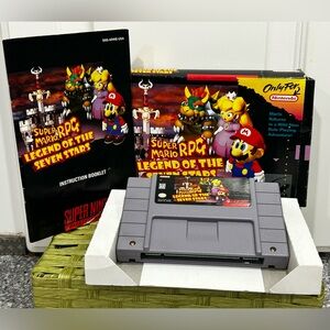 Super Mario RPG Legend of the Seven Stars SNES CIB Tested